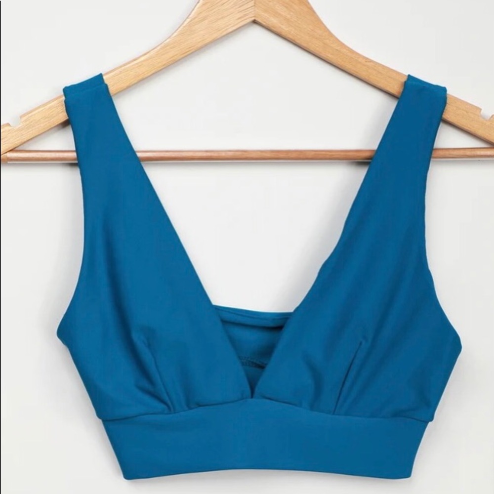 NEW! Lulu’s Daniella Teal Blue Bikini Top